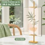 Adjustable Tabletop Easel Stand, Picture Easels for Display up to 28.5 Inches, Heavy Duty Metal Picture Frame Holder for Artwork, Signs & Certificates Display Stand(Gold)