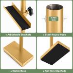 Adjustable Tabletop Easel Stand, Picture Easels for Display up to 28.5 Inches, Heavy Duty Metal Picture Frame Holder for Artwork, Signs & Certificates Display Stand(Gold)