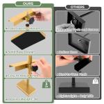 Adjustable Tabletop Easel Stand, Picture Easels for Display up to 28.5 Inches, Heavy Duty Metal Picture Frame Holder for Artwork, Signs & Certificates Display Stand(Gold)