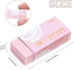 M&G 24 Pcs Pencil Erasers, Assort Color Rectangular Writing Erasers for School Office, Art Erasers for Drawing (Macarons)