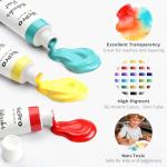 Nicpro Watercolor Paint Set for Adults & Kids, 36 Colors Watercolor Tube Set (12ml,0.4oz) with10 Paint Brushes, 25-Sheet Watercolor Paper Book, Palette, Water Color Painting Supplies for Artists Beginners Gift