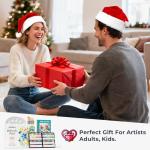 Nicpro Watercolor Paint Set for Adults & Kids, 36 Colors Watercolor Tube Set (12ml,0.4oz) with10 Paint Brushes, 25-Sheet Watercolor Paper Book, Palette, Water Color Painting Supplies for Artists Beginners Gift