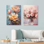 ESRICH Stretched Canvas for Painting 18x24 Inch, 5Pack Large Canvas for Painting, Primed Acid-Free Cotton Blank Canvases, Art Paint Canvases for Oil Paint,Watercolor,Acrylic Paint,Gouache and Tempera.