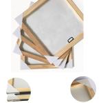 SpecialArt HIGH-END FRAME Wall Art - 4pcs Birds on the Trees of Bloom and Butterfly Pictures Print on Canvas Painting Stretched and Framed for Wall Decor 12 x 12 inch x 4