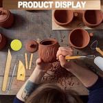 LINPHCEY 8Pcs Clay Sculpting Tools Set Perfect for Polymer Air Dry Modeling Clay Beginners & Professionals Ideal for DIY Pottery & Ceramics Tools for Clay Sculpey Sculpting & Crafting