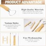 LINPHCEY 8Pcs Clay Sculpting Tools Set Perfect for Polymer Air Dry Modeling Clay Beginners & Professionals Ideal for DIY Pottery & Ceramics Tools for Clay Sculpey Sculpting & Crafting