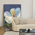 FOLKOR Floating Frame for 20x24 Canvas Painting, DIY Metal Canvas Frame with 1.5 Inch Deep for Oil Paintings Art Prints Artwork Landscape Portrait Living Room Wall Decor (Black)