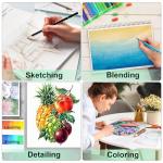 KALOUR 256 Colored Pencils Set for Adult Coloring,Soft Core Pencils for Drawing Blending Shading,Gift for Adults Artist Beginners