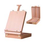 Wooden Art Easel for Painting & Sketching - Tabletop & Table Top Easel with Storage - Adjustable Height & Angle, Foldable - Perfect for Adults, Artists, Students & Beginners