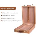 Wooden Art Easel for Painting & Sketching - Tabletop & Table Top Easel with Storage - Adjustable Height & Angle, Foldable - Perfect for Adults, Artists, Students & Beginners