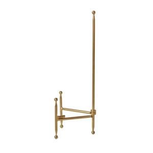 Gold Colored Steel Tabletop Easel by Studio Décor - Decorative Stand for Pictures, Frames, Books, Cards, Plates - 1 Pack