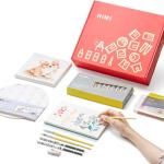 HIMI Watercolor Paint Set, – Complete 24 Colors Watercolor Tube, 12 Colors Metallic Watercolor Paint, Brushes, Watercolor Pad, Palette, Foldable Frame, for Beginners, Students & Artists