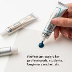 HIMI Watercolor Paint Set, – Complete 24 Colors Watercolor Tube, 12 Colors Metallic Watercolor Paint, Brushes, Watercolor Pad, Palette, Foldable Frame, for Beginners, Students & Artists