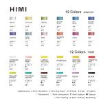 HIMI Watercolor Paint Set, – Complete 24 Colors Watercolor Tube, 12 Colors Metallic Watercolor Paint, Brushes, Watercolor Pad, Palette, Foldable Frame, for Beginners, Students & Artists