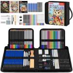 141 PCS Art Supplies Sketching Kit Pro Max, Drawing Pencils with Sketchbook, Coloring Book, Colored Graphite Charcoal Watercolor & Metallic Pencils, Drawing Supplies Gifts for Artists Adults Kids