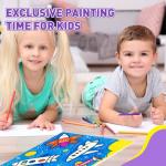 ESRICH 24Pack Canvas for Painting, 6pcs Each of 4x4, 6x6, 8x8, 10x10 Canvas Boards for Painting, Art Supplies of Blank Canvas for Adults&Kids, Pre-Primed Painting Canvas for Acrylic, Oil & Watercolor