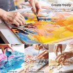 PHOENIX Small Stretched Canvas for Painting 6x6 Inch/7 Value Pack, 8 Oz Triple Primed 5/8 Inch Profile 100% Cotton White Blank Canvas, Square Framed Canvas for Oil Acrylic & Pouring Art