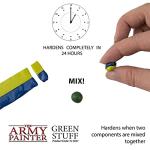 The Army Painter Green Stuff, 2 Part Modelling Clay, 20cm, Mouldable Model Putty Modelling Compound for Miniatures, Easy-to-Knead Green Putty Epoxy Clay for Sculpting