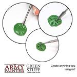 The Army Painter Green Stuff, 2 Part Modelling Clay, 20cm, Mouldable Model Putty Modelling Compound for Miniatures, Easy-to-Knead Green Putty Epoxy Clay for Sculpting
