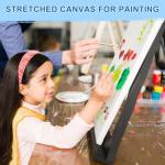 ESRICH Stretched Canvas for Painting, 5 Pack 9x12 Inch Canvas Value Pack,Primed Acid-Free Cotton Blank Canvases, Painting Canvas for Oil & Acrylic Paint.