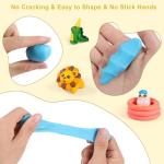 Polymer Clay 51 Colors, CiaraQ Modeling Clay for Kids, Oven Bake Clay with Sculpting Tools, Non Toxic, Ideal for Sculpture, Crafting, DIY Projects. (Assorted Colors, 0.7oz/Colors)