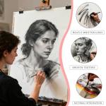 xixisusu Charcoal Powder for Drawing & Art - Ideal for Sketching, Shading & Blending - Professional Artist Grade (4 Ounces)