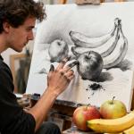 xixisusu Charcoal Powder for Drawing & Art - Ideal for Sketching, Shading & Blending - Professional Artist Grade (4 Ounces)