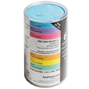 PanPastel Artist Pastels by GOLDEN, Pearlescent Colors Set, 6 Color, Professional Artist Pastels, Unique Pan Format (cake-like)