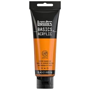 Liquitex BASICS Acrylic Paint, 118ml (4-oz) Tube, Cadmium Orange Hue