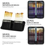 179Pcs Professional All-in-One Art Painting Kit with Aluminum & Beech Wood Easel, 96 Acrylic, Watercolor & Oil Paint Set, Complete Art Supplies Painting Set for Adults, Artists, Beginners