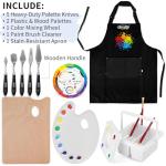 179Pcs Professional All-in-One Art Painting Kit with Aluminum & Beech Wood Easel, 96 Acrylic, Watercolor & Oil Paint Set, Complete Art Supplies Painting Set for Adults, Artists, Beginners