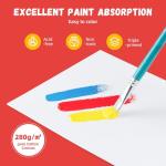 Simetufy 24 Pack 12 x 16 inch Large Canvas Boards for Painting- Gesso Primed Acid-Free 100% Cotton Canvas Panels for Acrylics Oil Watercolor Tempera Paints