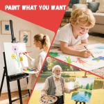 Simetufy 24 Pack 12 x 16 inch Large Canvas Boards for Painting- Gesso Primed Acid-Free 100% Cotton Canvas Panels for Acrylics Oil Watercolor Tempera Paints