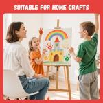 Simetufy 24 Pack 12 x 16 inch Large Canvas Boards for Painting- Gesso Primed Acid-Free 100% Cotton Canvas Panels for Acrylics Oil Watercolor Tempera Paints