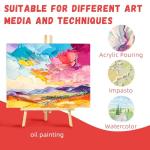 Simetufy 24 Pack 12 x 16 inch Large Canvas Boards for Painting- Gesso Primed Acid-Free 100% Cotton Canvas Panels for Acrylics Oil Watercolor Tempera Paints