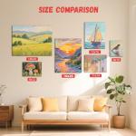 Simetufy 24 Pack 12 x 16 inch Large Canvas Boards for Painting- Gesso Primed Acid-Free 100% Cotton Canvas Panels for Acrylics Oil Watercolor Tempera Paints