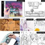 A3 LED Light Pad for Diamond Painting,Ratukall Diamond Art Light Board Kit,Adjustable Brightness Light Box for Tracing with Diamond Painting Accessories and Tools Includes Storage Case, Pens,Stand