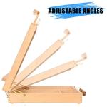 Art Supplies Box Easel Sketchbox Painting Storage Box, Adjust Wood Tabletop Easel for Drawing & Sketching Student (Painting Easel Box)