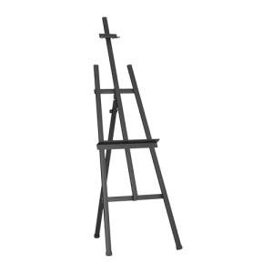 Studio Designs Museum Display Easel – Heavy-Duty Steel Stand for Painting, Sketching, Photography, Gallery & Event Signage, Posters, Home Décor – Adjustable, Foldable, 68″ Height, Black