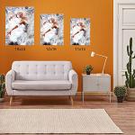 CONDA 18x24 inch Stretched Canvas for Painting, 5 Pack Large Canvas, 100% Cotton, 5/8 Inch Profile Big Stretched Canvas Value Bulk Pack for Acrylics, Oils Painting