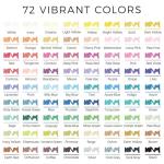 Artecho Acrylic Paint Markers 72 Colors with Bag, Acrylic Paint Pens with Brush Tip and Fine Tip for Stone, Rock Painting, Paper, Pumpkin, Wood, Egg, Canvas, Ceramic, Fabric, leather, Glass