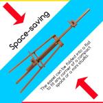 MEEDEN Art Easel Stand for Painting: Solid Beech Wooden Easel Holds Canvas up to 43" for Adult Studio - Adjustable Artist Painting Easel for Wedding Sign Poster Display - Walnut