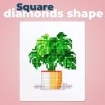 LuwoArte 12 Pack Diamond Painting Kits for Adults – Pot Flowers-Themed Diamond Art Kits – Full Drill DIY Paint Gem Art for Adults – 5D Diamond Painting Kit – Relaxing Craft for Home Wall Décor