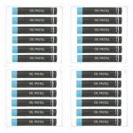 PATIKIL Light Blue Oil Pastels, 24Pcs Soft Oil Crayons Creamy Pastels Stick Art Supplies for Art Painting Drawing Blending Graffiti for Drawing Beginners Artists