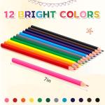 YEGEER 288 Count Colored Pencils Bulk, 12 Assorted Colors, Pre-sharpened Coloring Pencils Set for Kids and Adult, Teachers Essential Classroom Prizes, Back to School Supplies (One box)