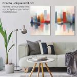 ARTEZA Stretched Canvas, 24 x 36 Inches, Pack of 2, Blank White Large Canvas for Painting for Acrylic, Oil and Gouache Paints