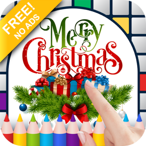 Christmas Pixel Art Color by Number Game - FREE No Ads Pixel Art Puzzle - Coloring Book Pages - Happy, Creative & Relaxing - Paint & Crayon Palette - Create Color Art - Share Creations with Friends!