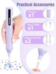 Electric Diamond Painting Pen, Vacuum Diamond Art Pen no Wax Needed | Cordless & Quiet | Rechargeable Battery | Lightweight | Diamond Art Accessories for Adults | Gift for Gem Dimond Art Fans - purple