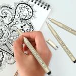 CHARSOCO Black Micro Pens, 12 Sizes in 0.23mm - 5mm, Waterproof Archival Ink, Fine Point Pen for Artist Illustration, Sketching, Anime, Manga and Technical Drawing