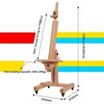 MEEDEN Large Art Easel for Painting: Solid Beech Wood Heavy Duty Artist Easel for Adults Beginner Painters - Professional Painting Easel with Tilts Flat can Holds Canvas Art Up to 71" for Art Studio